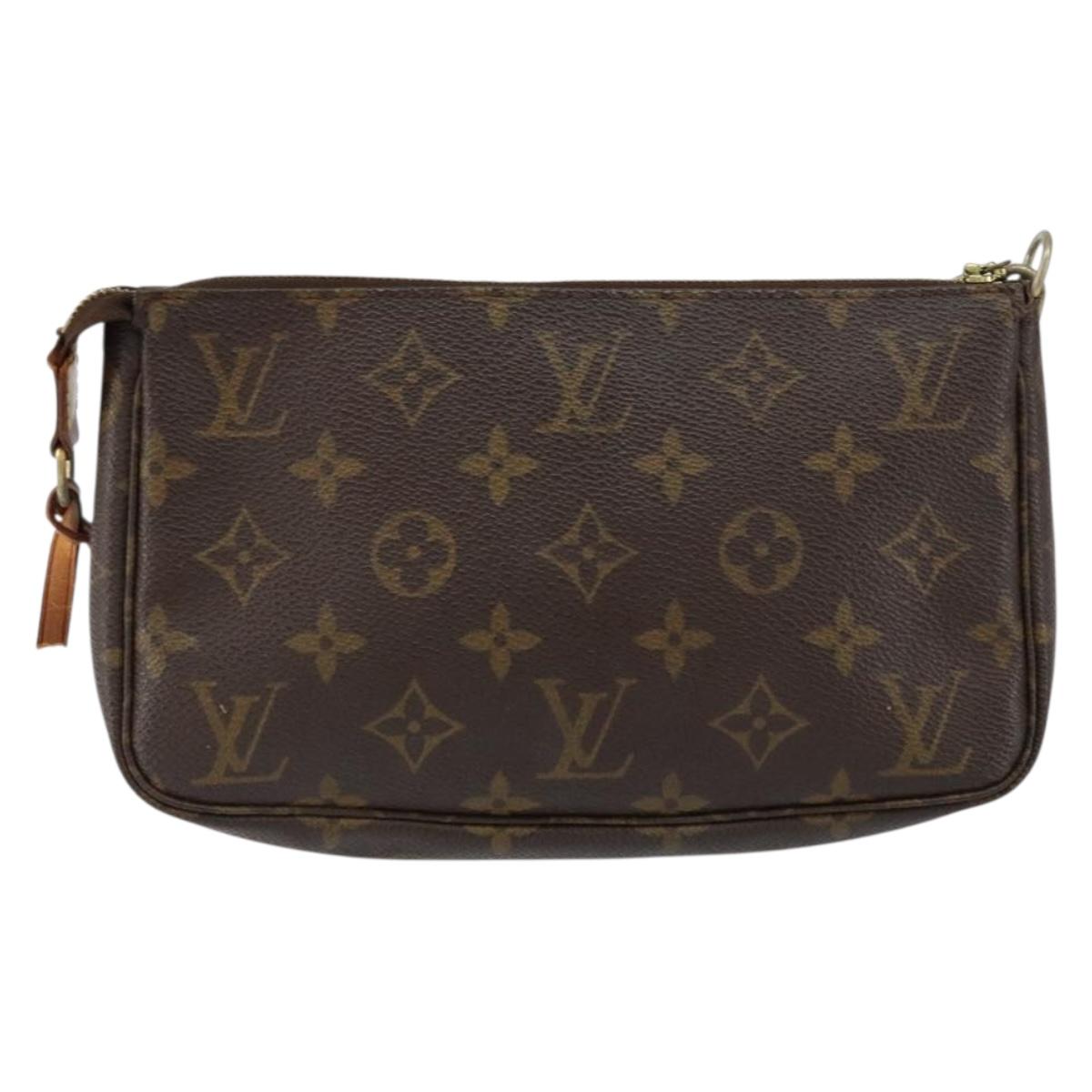 LOUIS VUITTON Monogram Pochette Accessoires Pouch M51980 LV Auth 153103