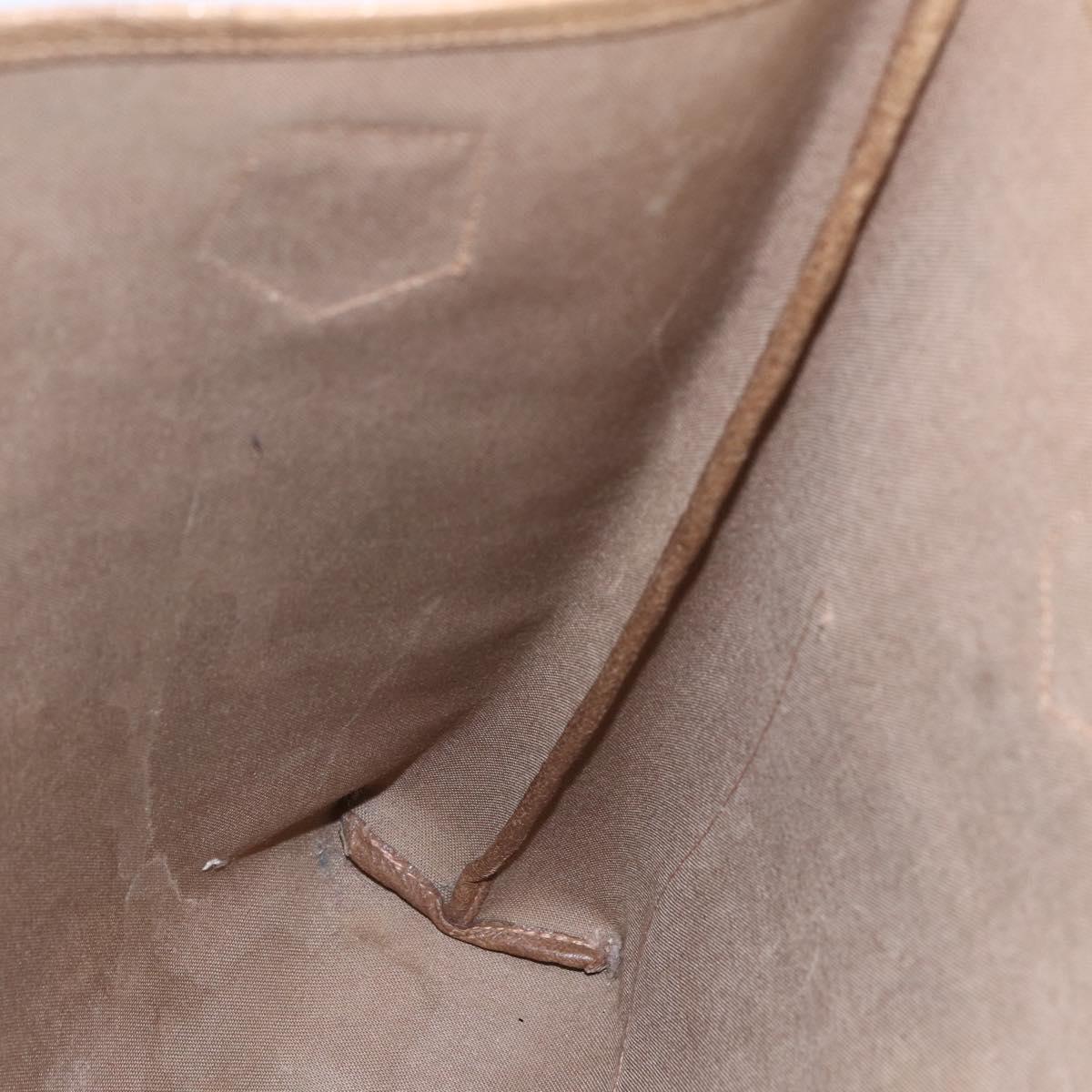 GUCCI GG Plus Supreme Web Sherry Line Tote Bag PVC Beige Red Auth 153107