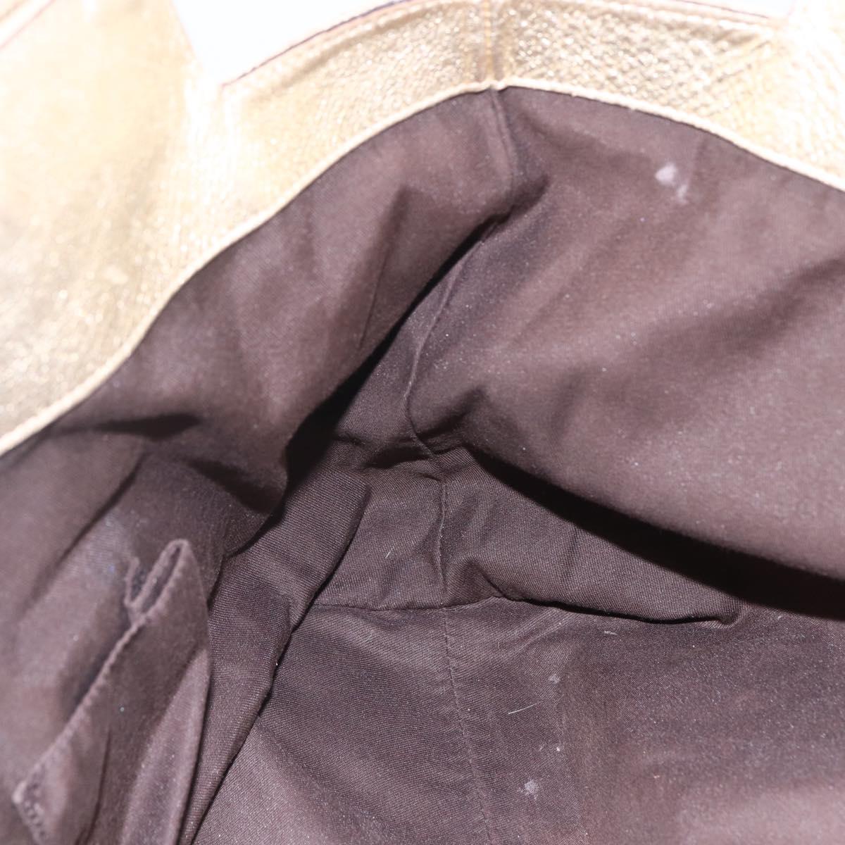 GUCCI GG Canvas Abbey Tote Bag Beige Gold 190248 Auth 153108