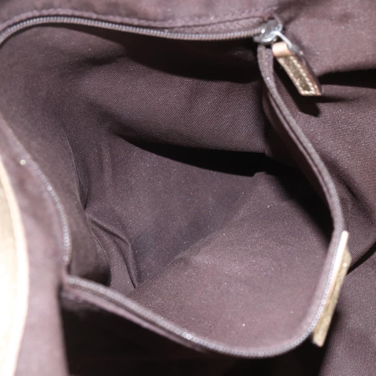 GUCCI GG Canvas Abbey Tote Bag Beige Gold 190248 Auth 153108