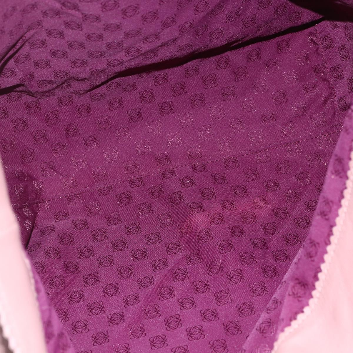 LOEWE Anagram Tote Bag Leather Pink Gold Auth 153113