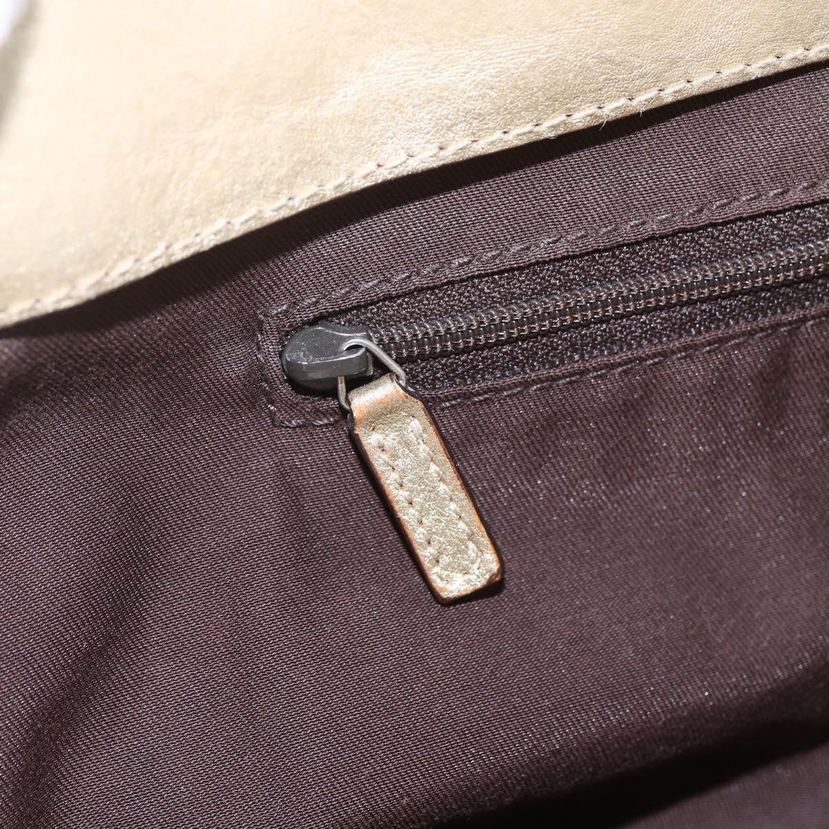 GUCCI GG Canvas Abbey Tote Bag Beige Gold 189831 Auth 153115