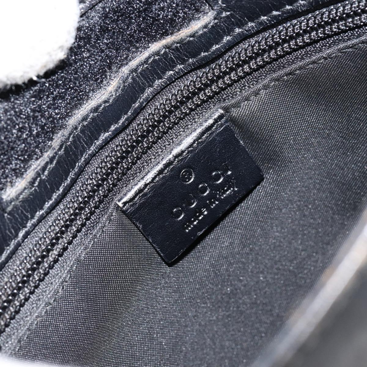 GUCCI GG Canvas Shoulder Bag Brown Silver 019 0348 Auth 153116