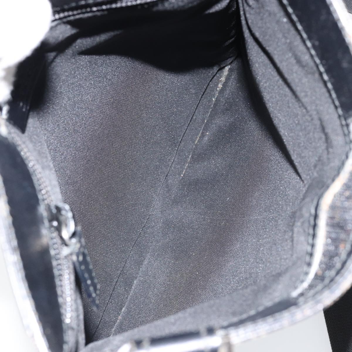 GUCCI GG Canvas Shoulder Bag Brown Silver 019 0348 Auth 153116