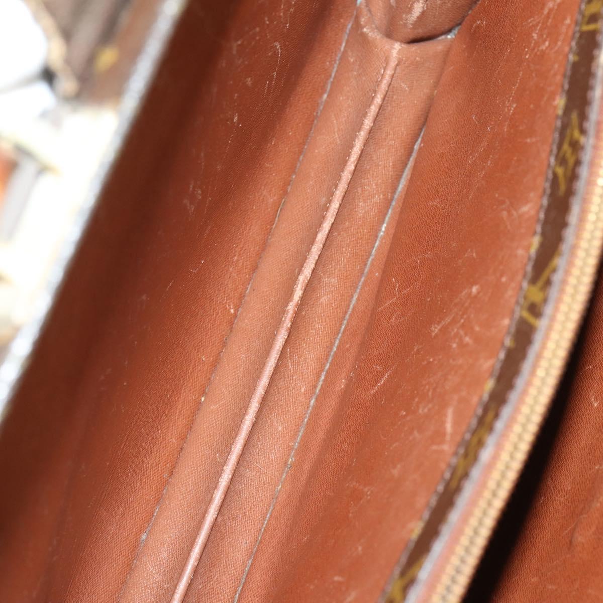 LOUIS VUITTON Monogram Serviette Fermoir Business Bag M53305 LV Auth 153130