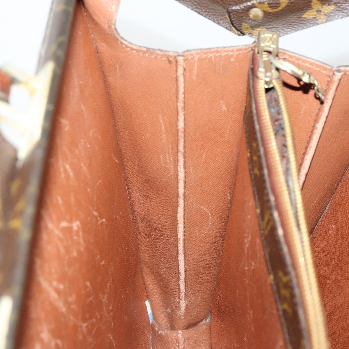 LOUIS VUITTON Monogram Serviette Fermoir Business Bag M53305 LV Auth 153130