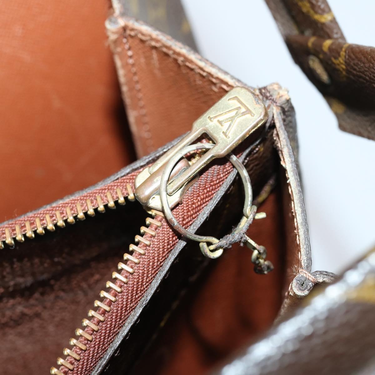 LOUIS VUITTON Monogram Serviette Fermoir Business Bag M53305 LV Auth 153130