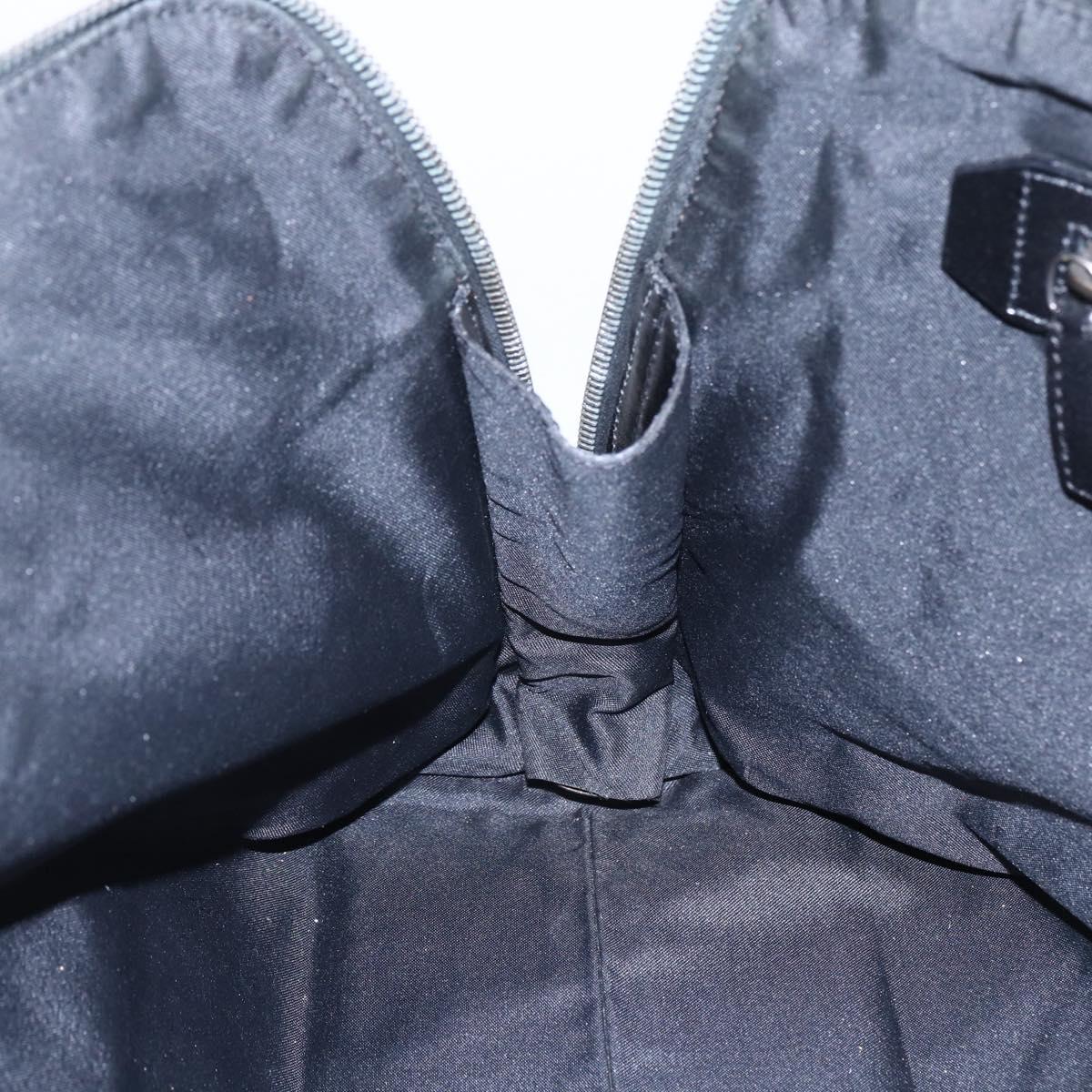 FENDI Zucchino Canvas Tote Bag Brown Silver Auth 153133