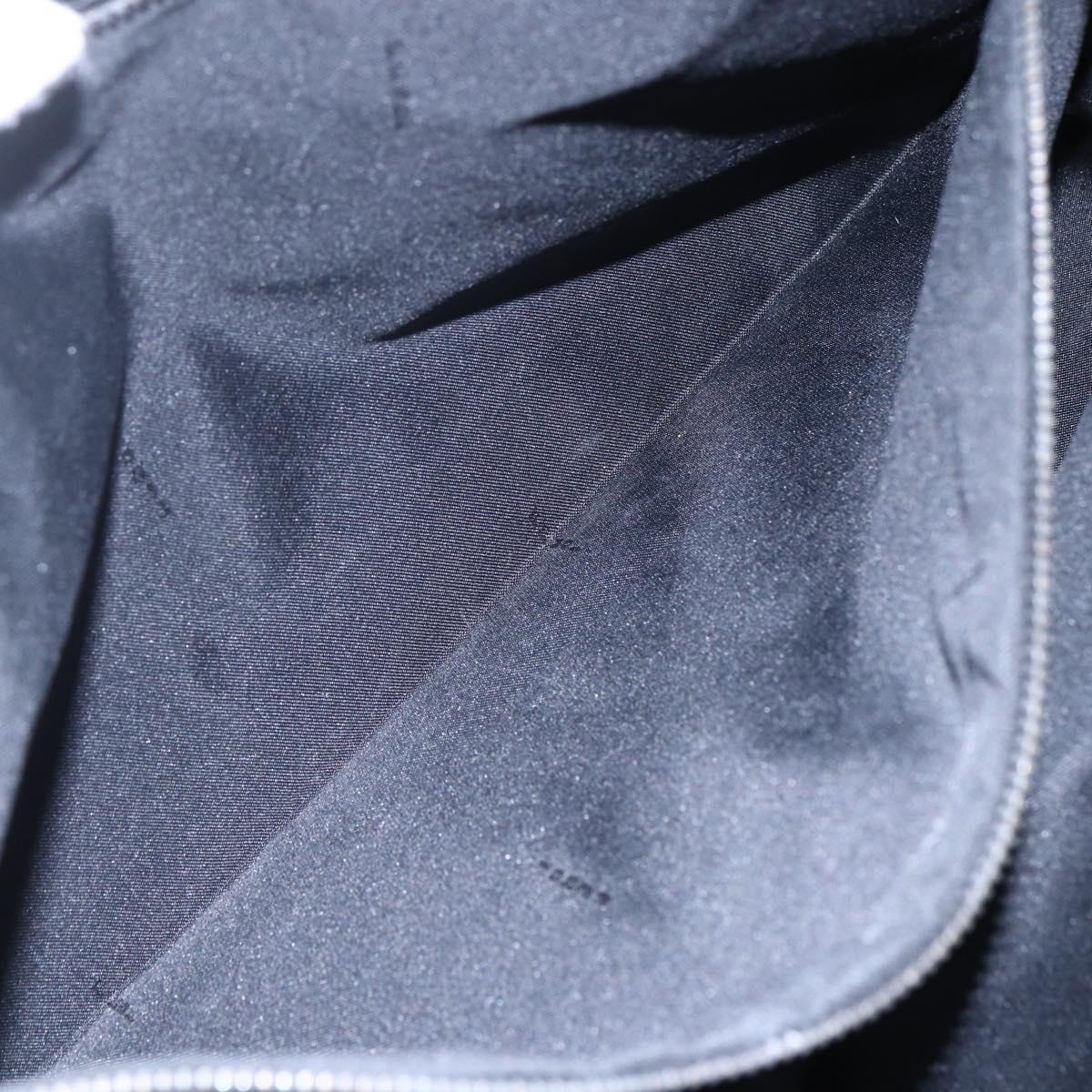 FENDI Zucchino Canvas Tote Bag Brown Silver Auth 153133