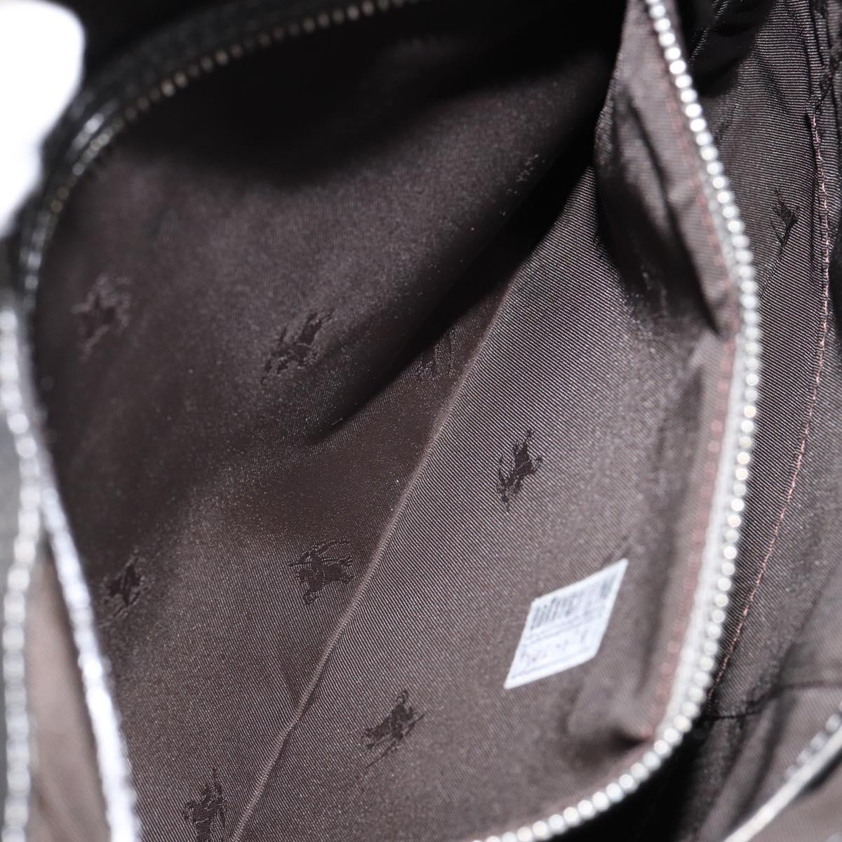 BURBERRY Nova Check Shoulder Bag Nylon Pink Silver Auth 153134