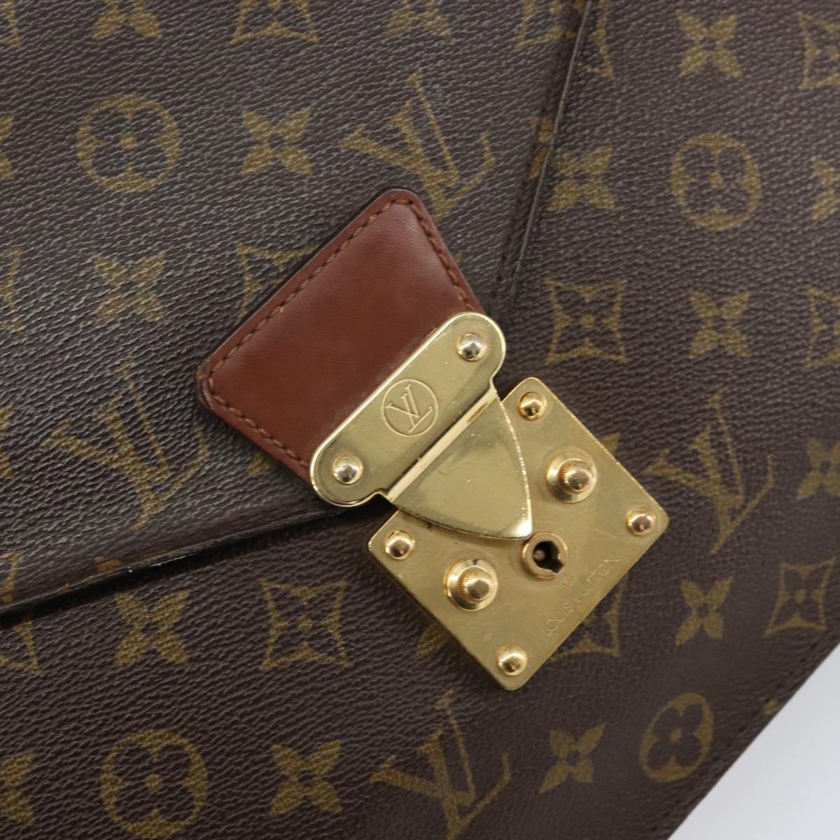 LOUIS VUITTON Monogram Porte Documents Bandouliere Bag M53338 LV Auth 153138