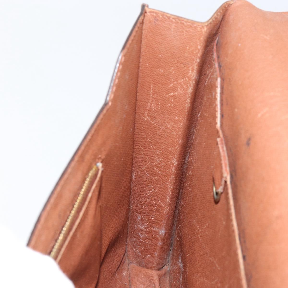 LOUIS VUITTON Monogram Porte Documents Bandouliere Bag M53338 LV Auth 153138