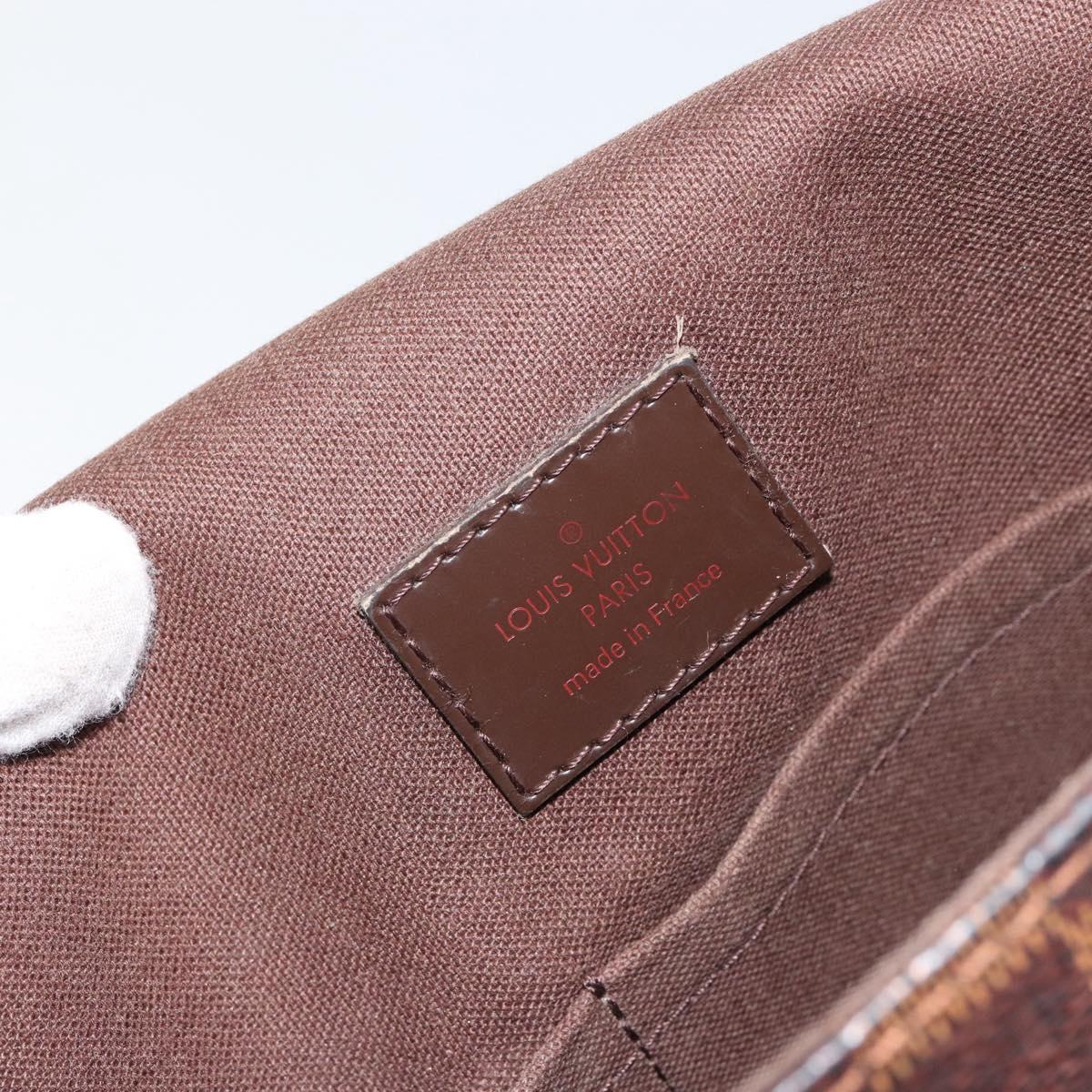 LOUIS VUITTON Damier Ebene Brooklyn PM Shoulder Bag N51210 LV Auth 153139