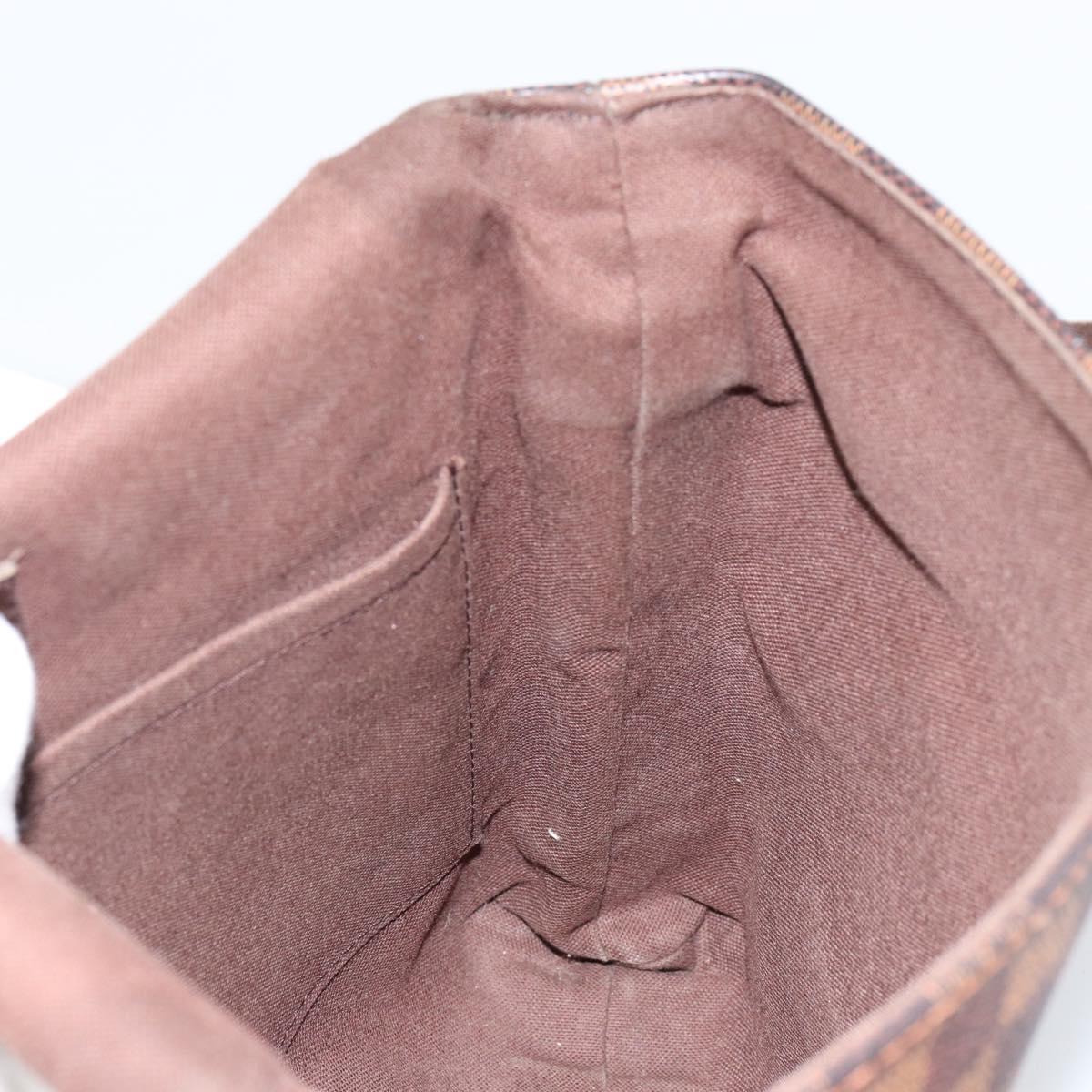 LOUIS VUITTON Damier Ebene Brooklyn PM Shoulder Bag N51210 LV Auth 153139