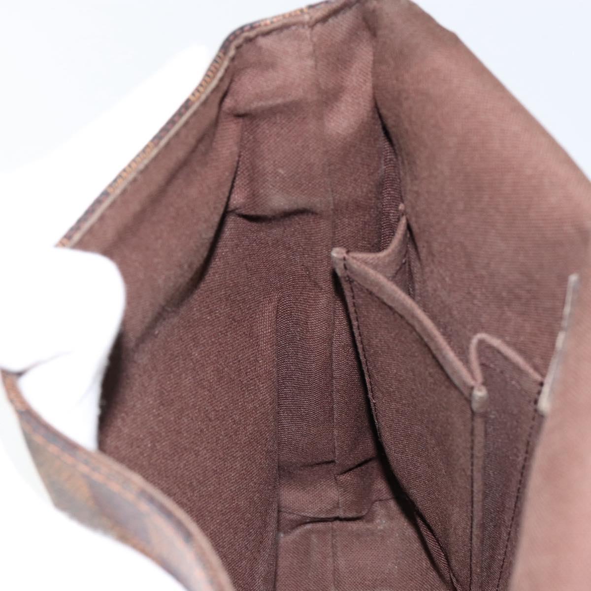 LOUIS VUITTON Damier Ebene Brooklyn PM Shoulder Bag N51210 LV Auth 153139