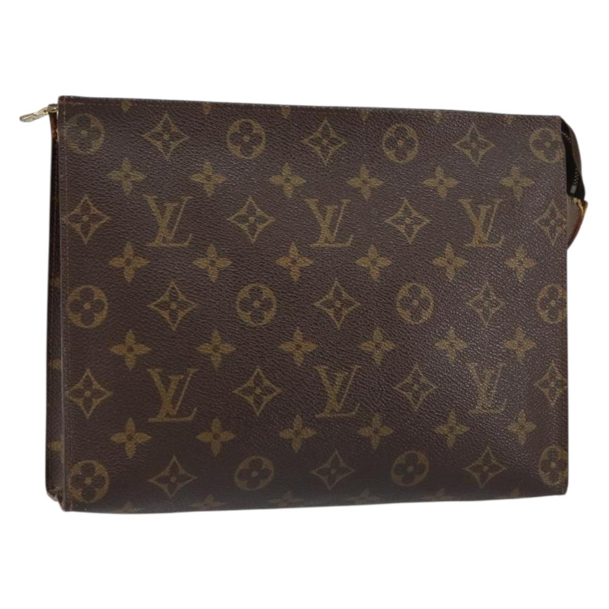 LOUIS VUITTON Monogram Poche Toilette 26 Pouch M47542 LV Auth 153144
