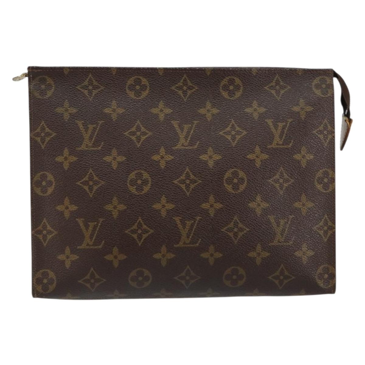 LOUIS VUITTON Monogram Poche Toilette 26 Pouch M47542 LV Auth 153144
