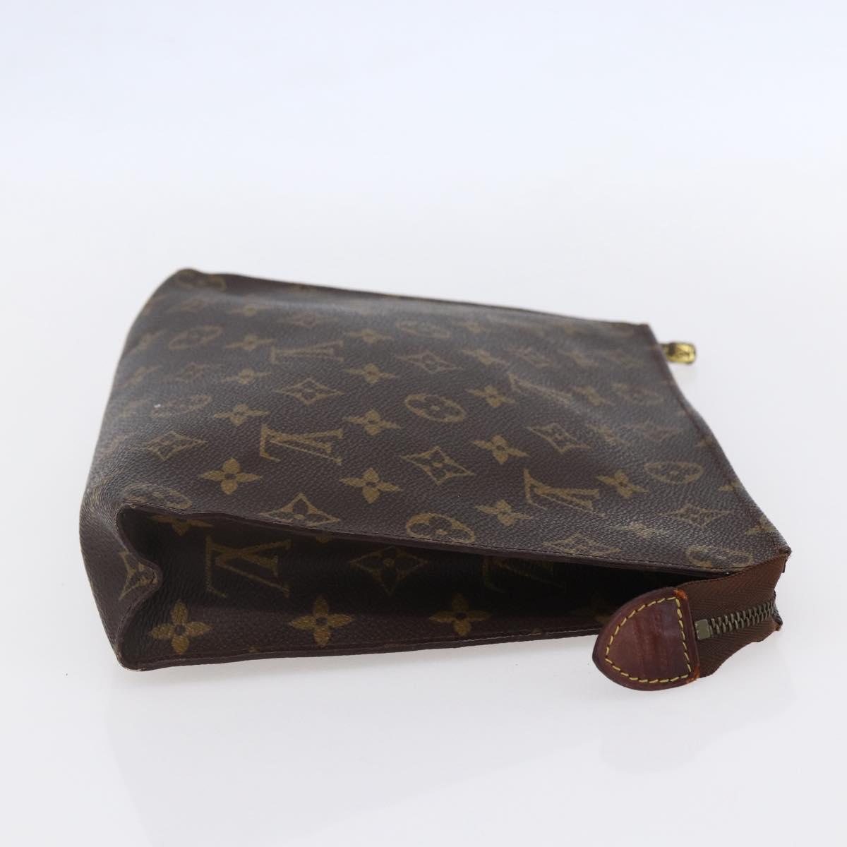 LOUIS VUITTON Monogram Poche Toilette 26 Pouch M47542 LV Auth 153145