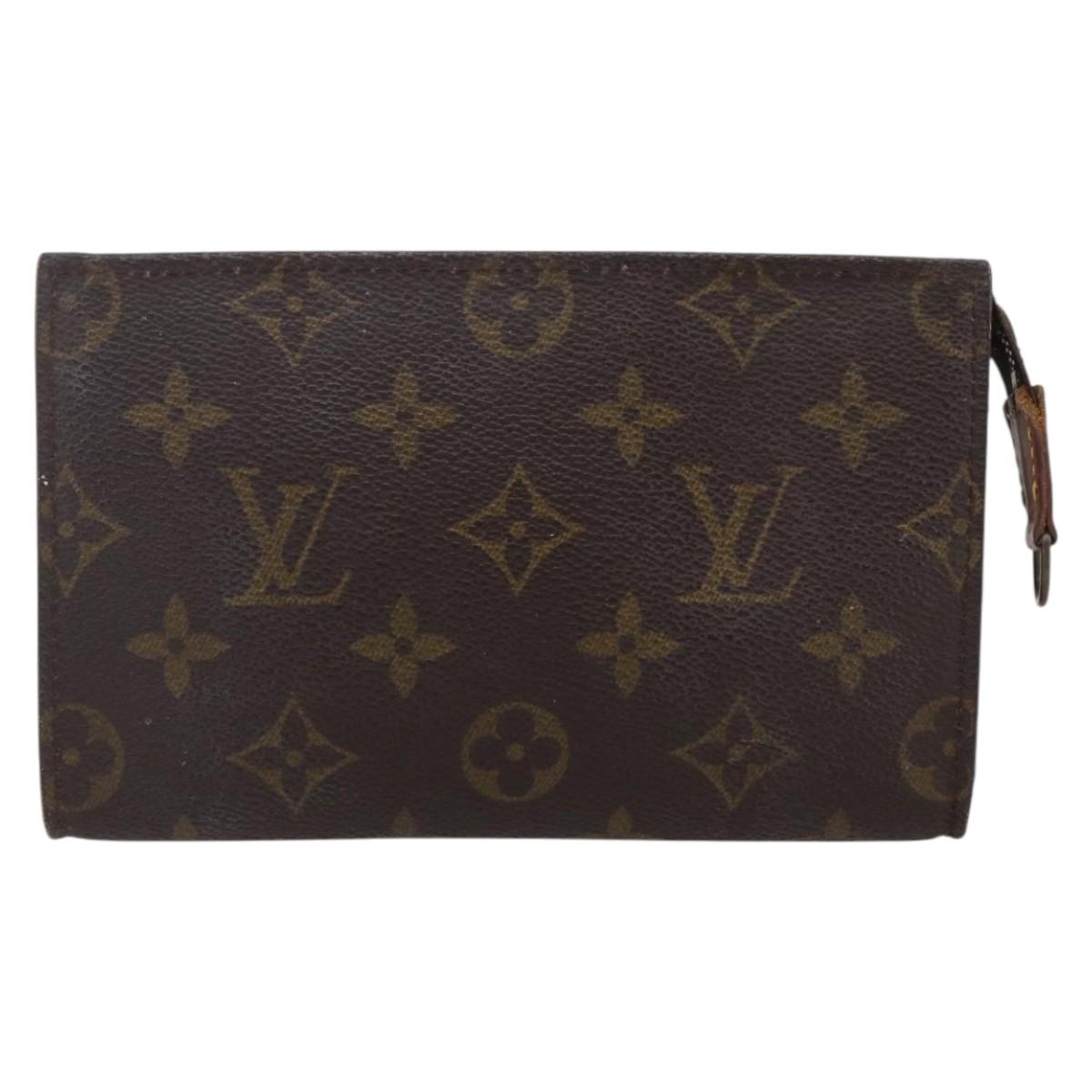 LOUIS VUITTON Monogram Bucket PM Accessory Pouch LV Auth 153147