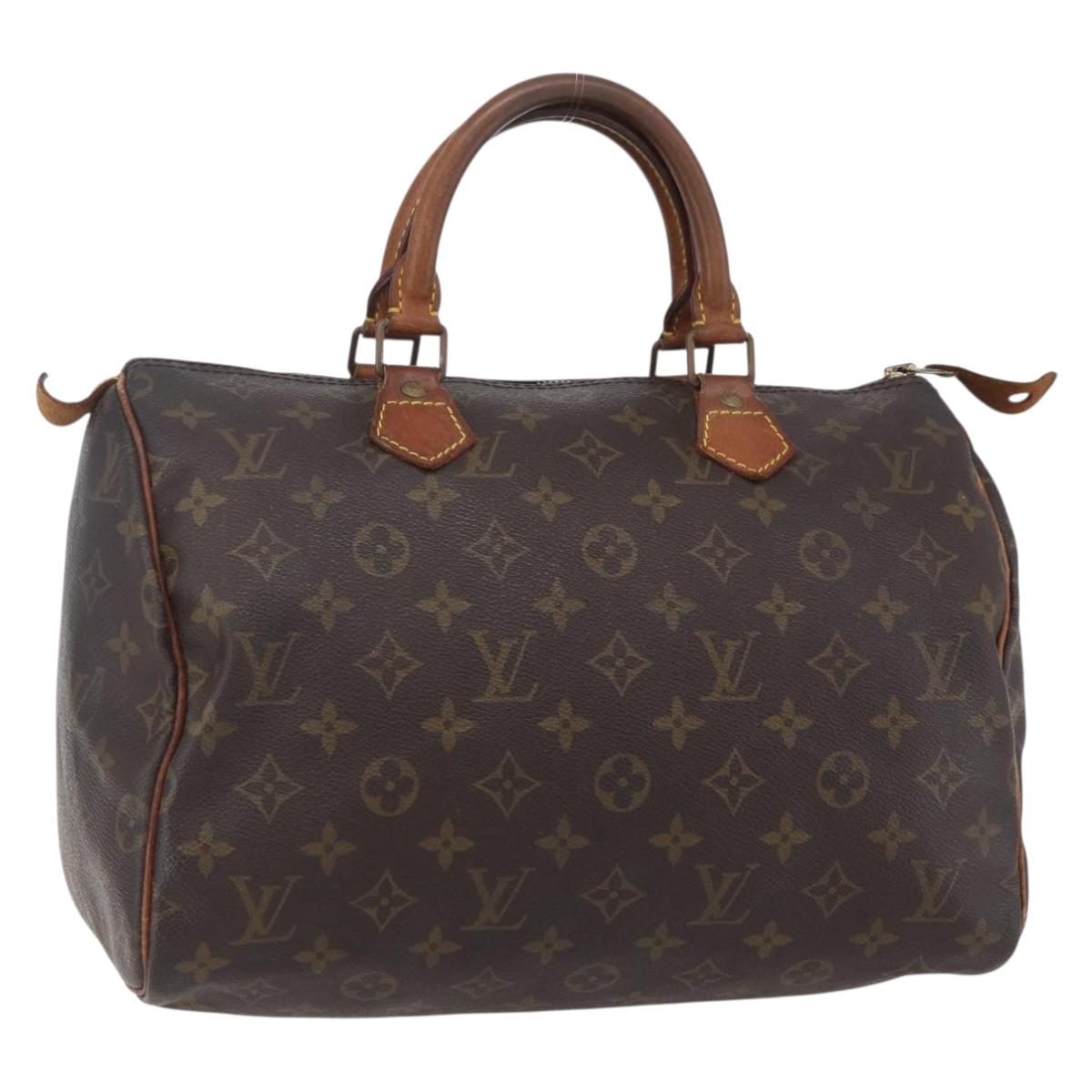 LOUIS VUITTON Monogram Speedy 30 Hand Bag M41526 LV Auth 153156