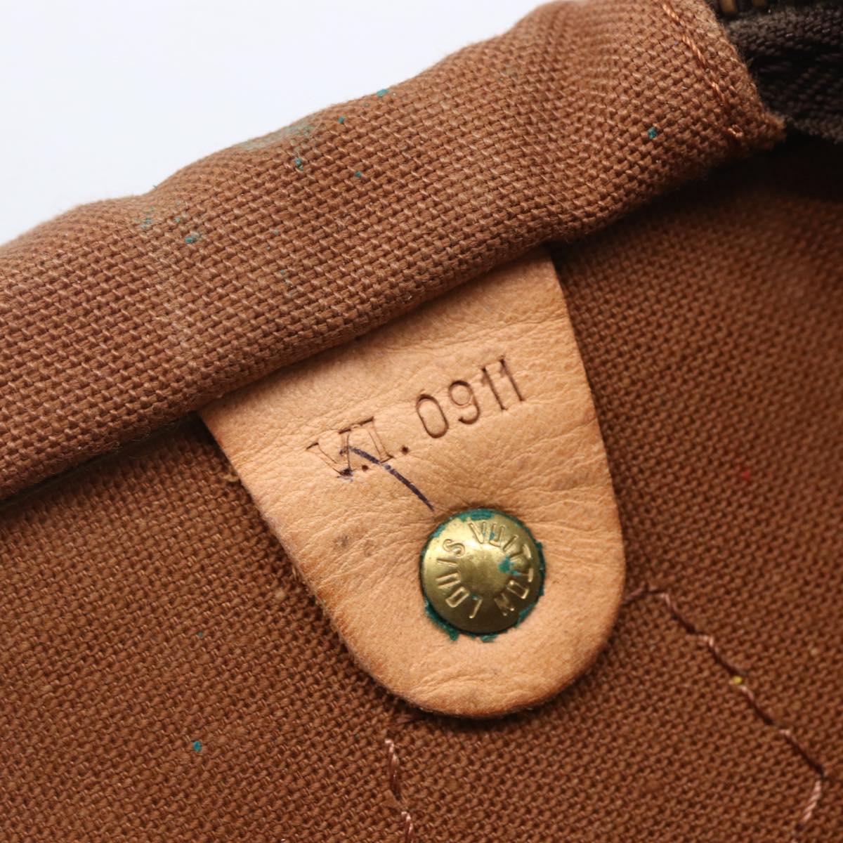 LOUIS VUITTON Monogram Speedy 30 Hand Bag M41526 LV Auth 153156