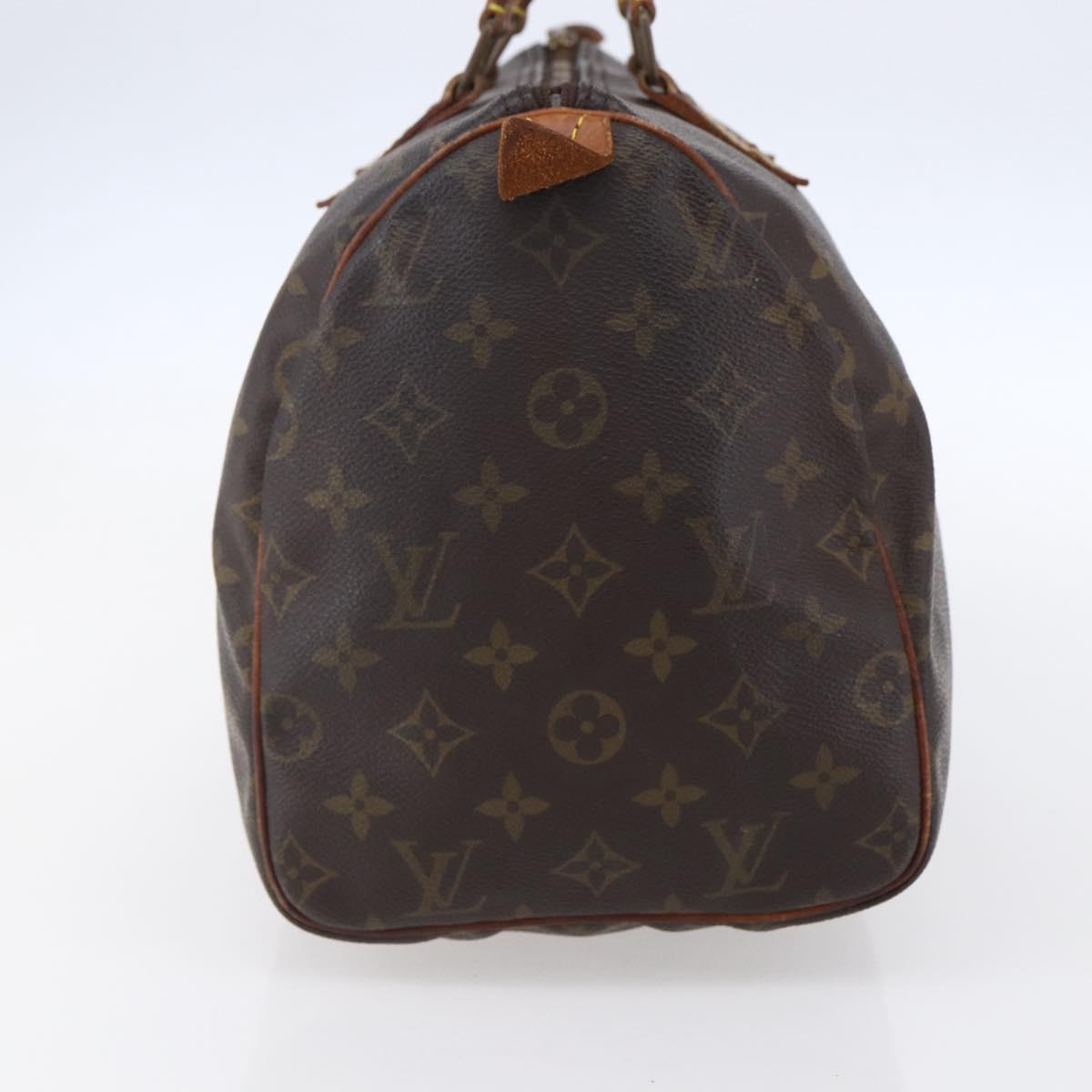 LOUIS VUITTON Monogram Speedy 30 Hand Bag M41526 LV Auth 153156