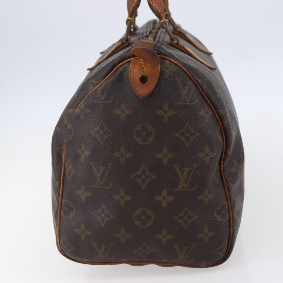 LOUIS VUITTON Monogram Speedy 30 Hand Bag M41526 LV Auth 153156