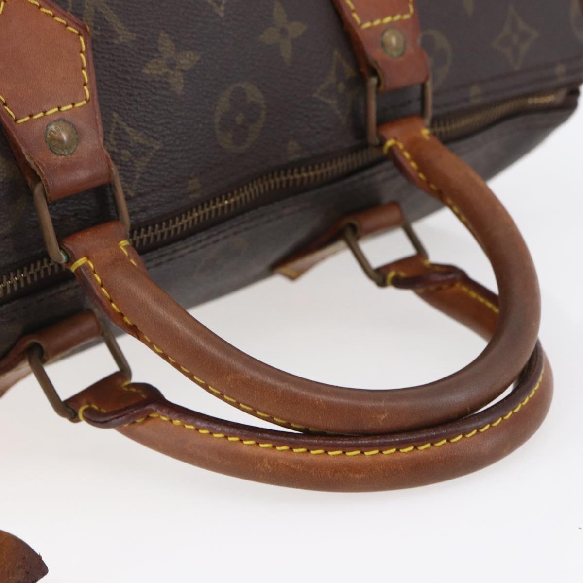 LOUIS VUITTON Monogram Speedy 30 Hand Bag M41526 LV Auth 153156