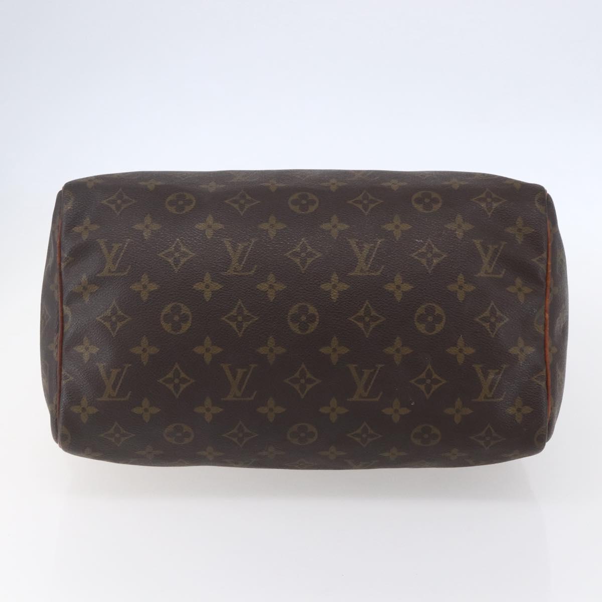 LOUIS VUITTON Monogram Speedy 30 Hand Bag M41526 LV Auth 153156