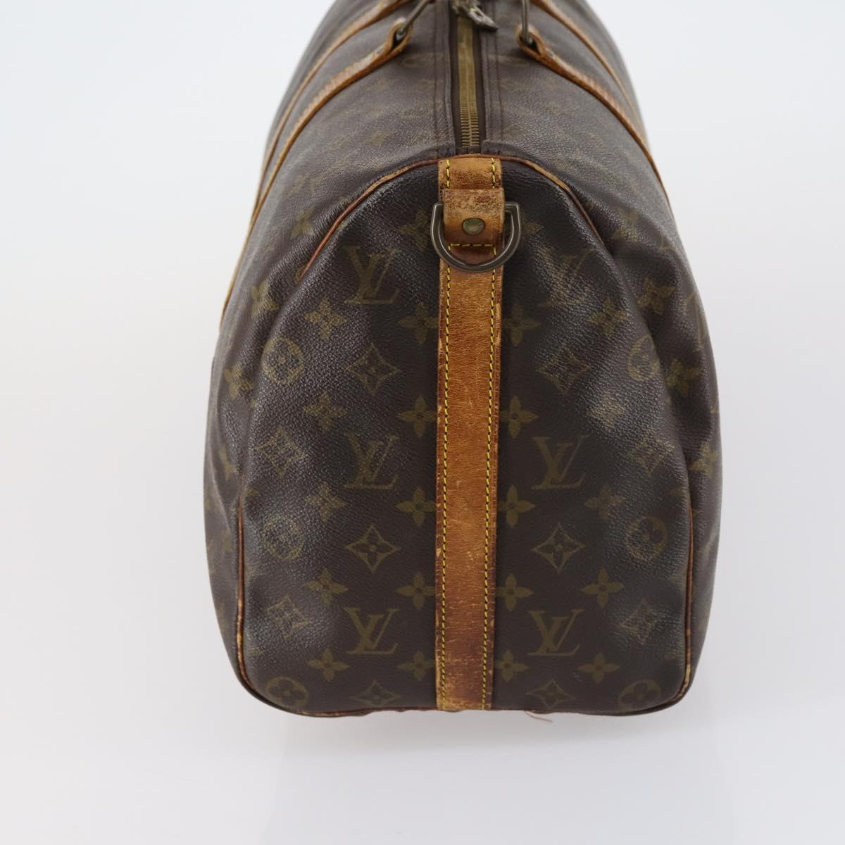 LOUIS VUITTON Monogram Keepall Bandouliere 45 Boston Bag M41418 LV Auth 153159