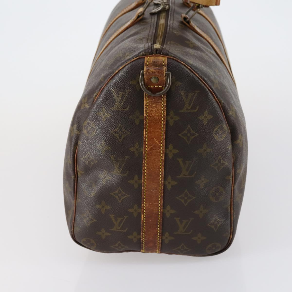 LOUIS VUITTON Monogram Keepall Bandouliere 45 Boston Bag M41418 LV Auth 153159