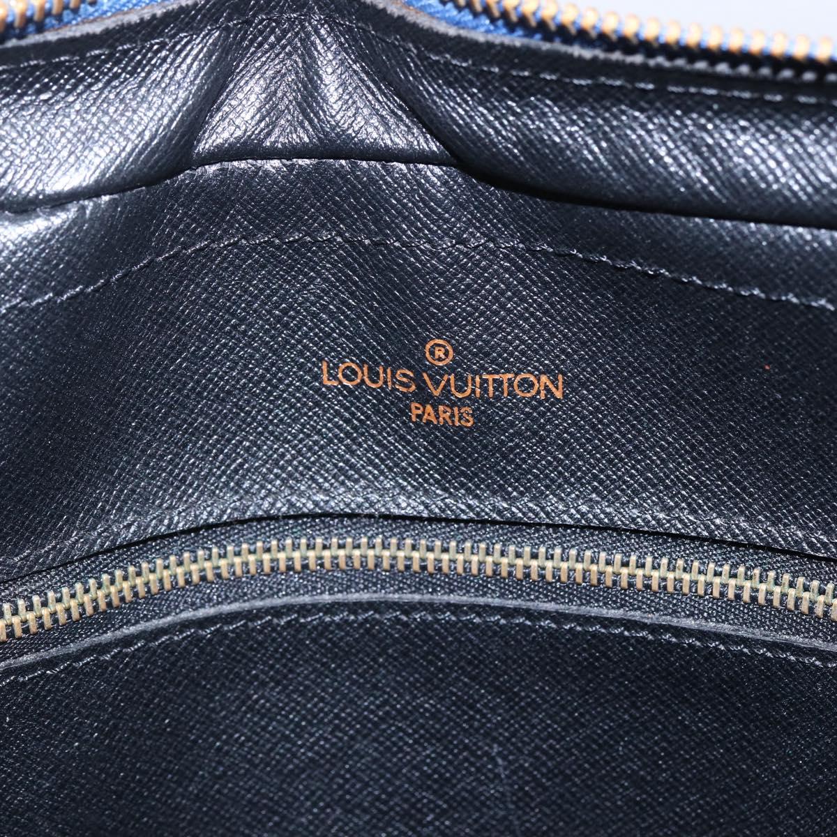 LOUIS VUITTON Epi Porte Documents Voyage Business Bag Blue M54475 Auth 153164