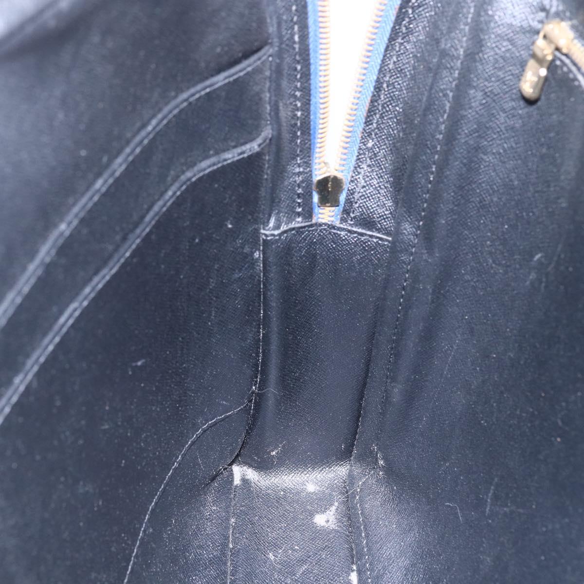 LOUIS VUITTON Epi Porte Documents Voyage Business Bag Blue M54475 Auth 153164