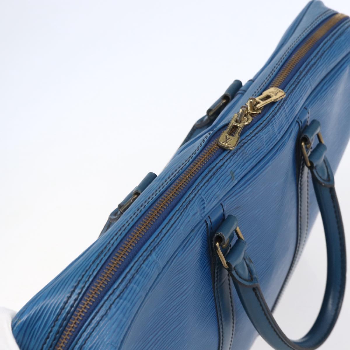 LOUIS VUITTON Epi Porte Documents Voyage Business Bag Blue M54475 Auth 153164