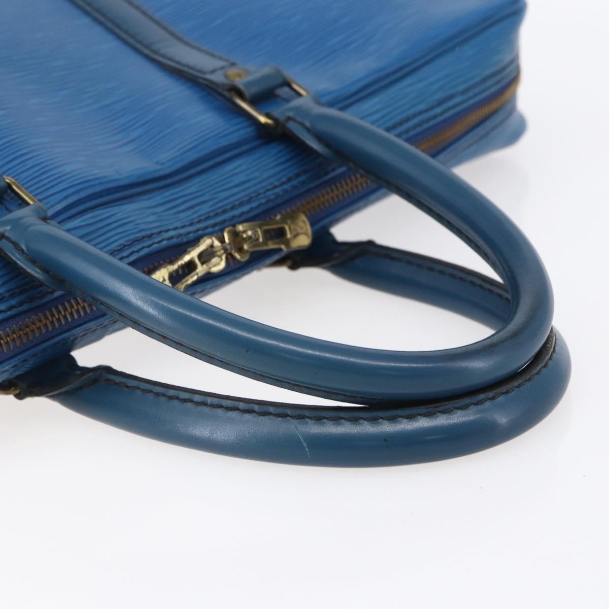 LOUIS VUITTON Epi Porte Documents Voyage Business Bag Blue M54475 Auth 153164