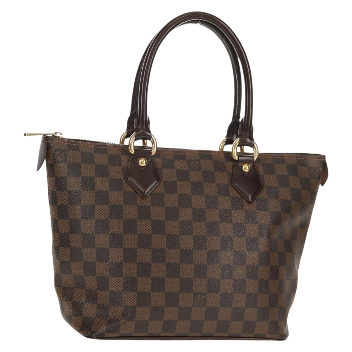 LOUIS VUITTON Damier Ebene Saleya PM Tote Bag N51183 LV Auth 153166V
