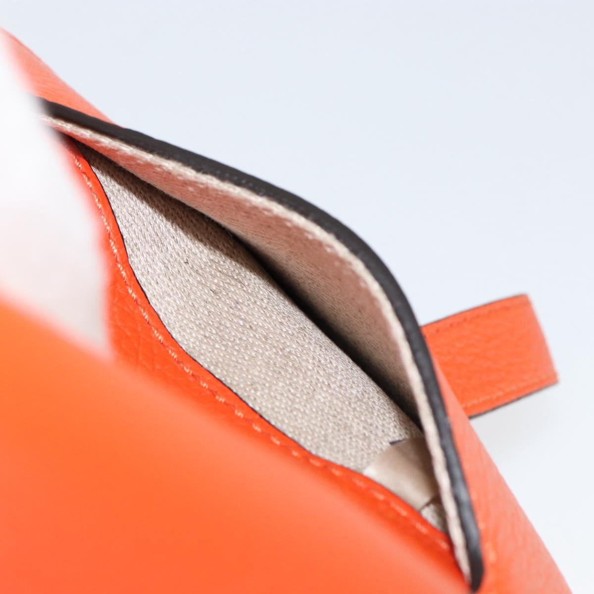 Chloe Basket bag Marcie Hand Bag straw Orange Beige Auth 153174