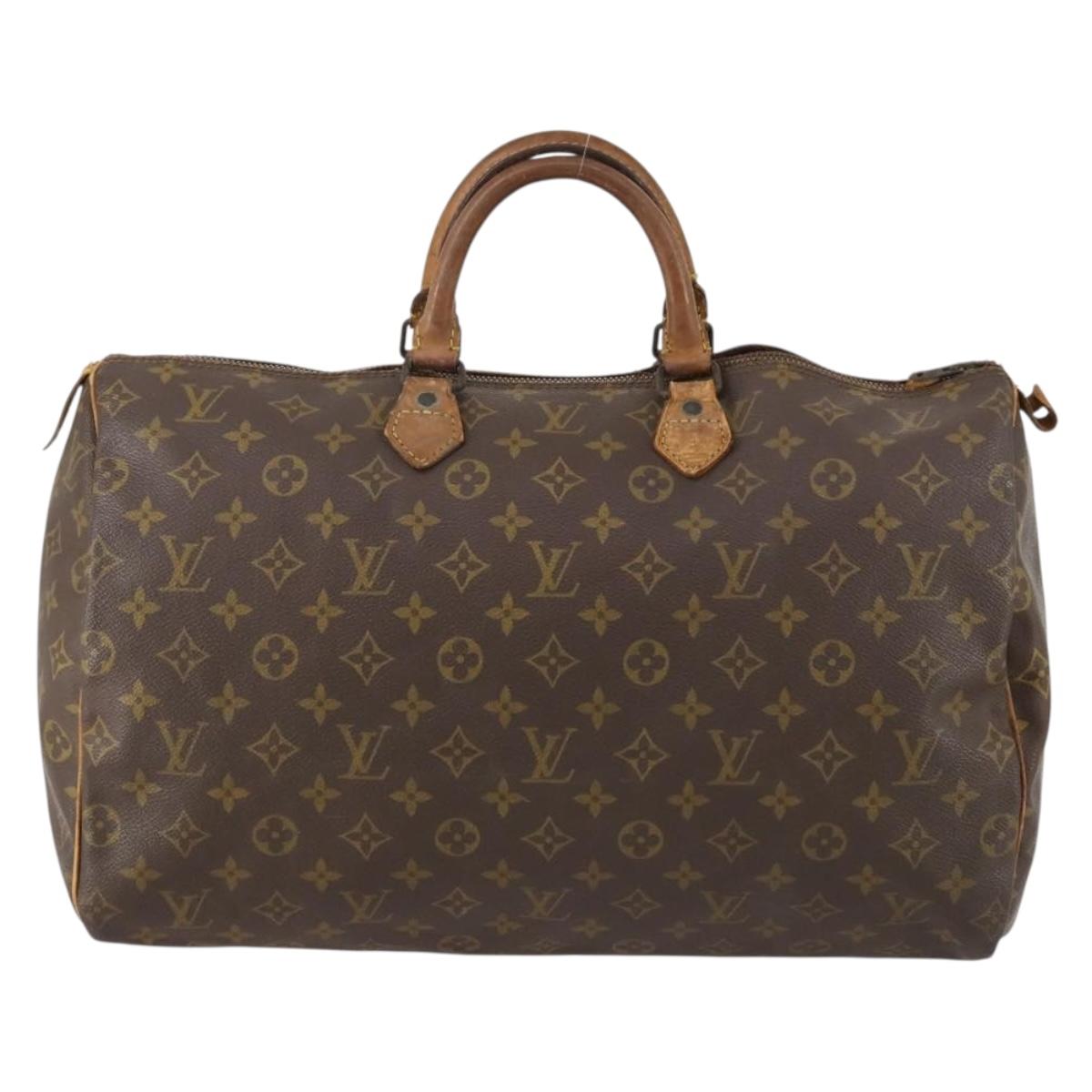 LOUIS VUITTON Monogram Speedy 40 Hand Bag M41522 LV Auth 153185