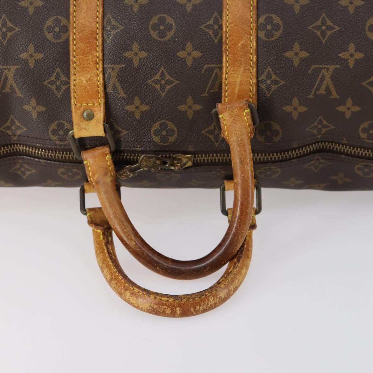 LOUIS VUITTON Monogram Keepall Bandouliere 45 Boston Bag M41418 LV Auth 153191