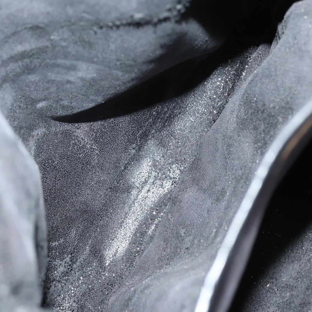 GUCCI Horsebit Tote Bag Leather Black Gold 002 270 0325 Auth 153193