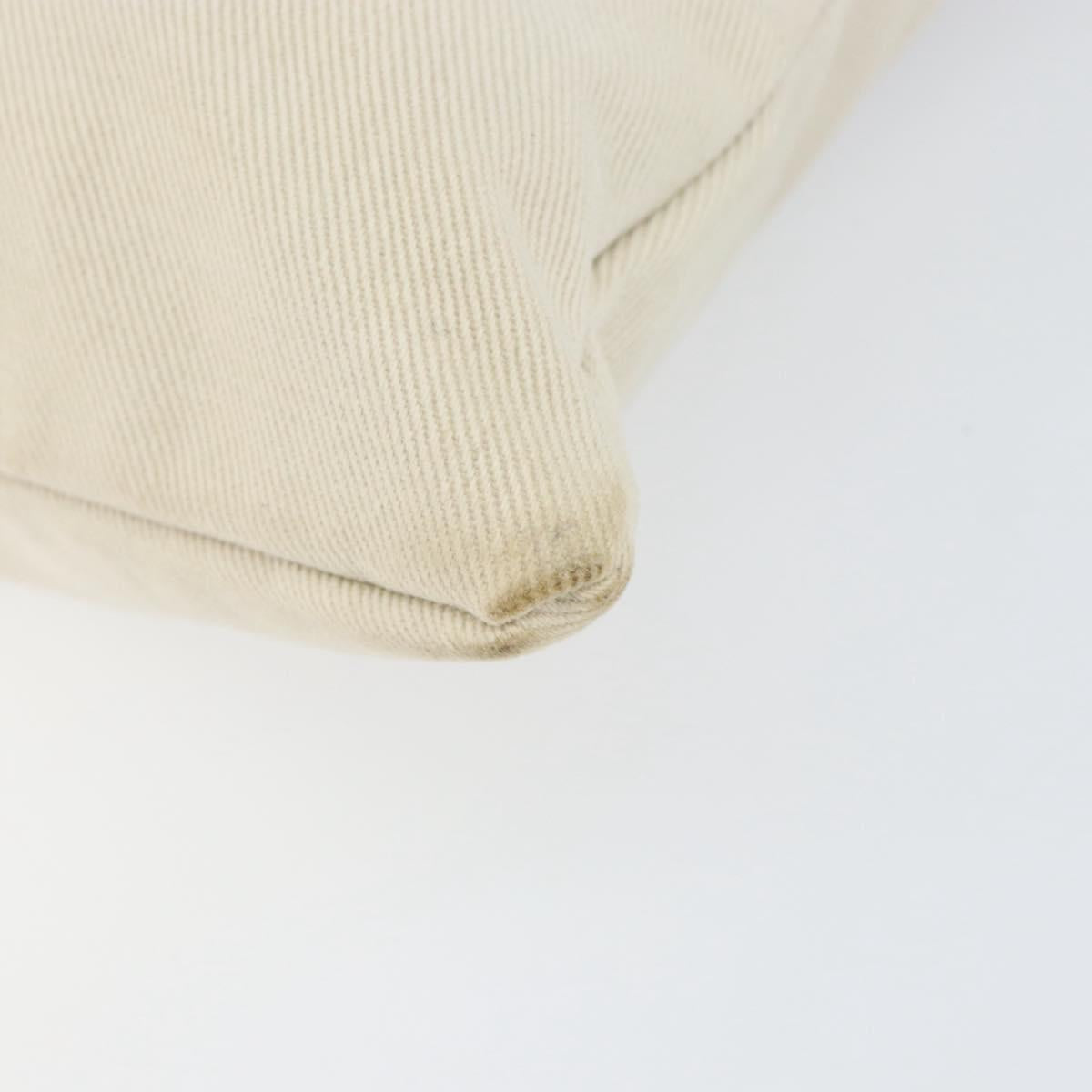 SAINT LAURENT Kahala Tote Bag Canvas Beige Gold 123435 Auth 153197