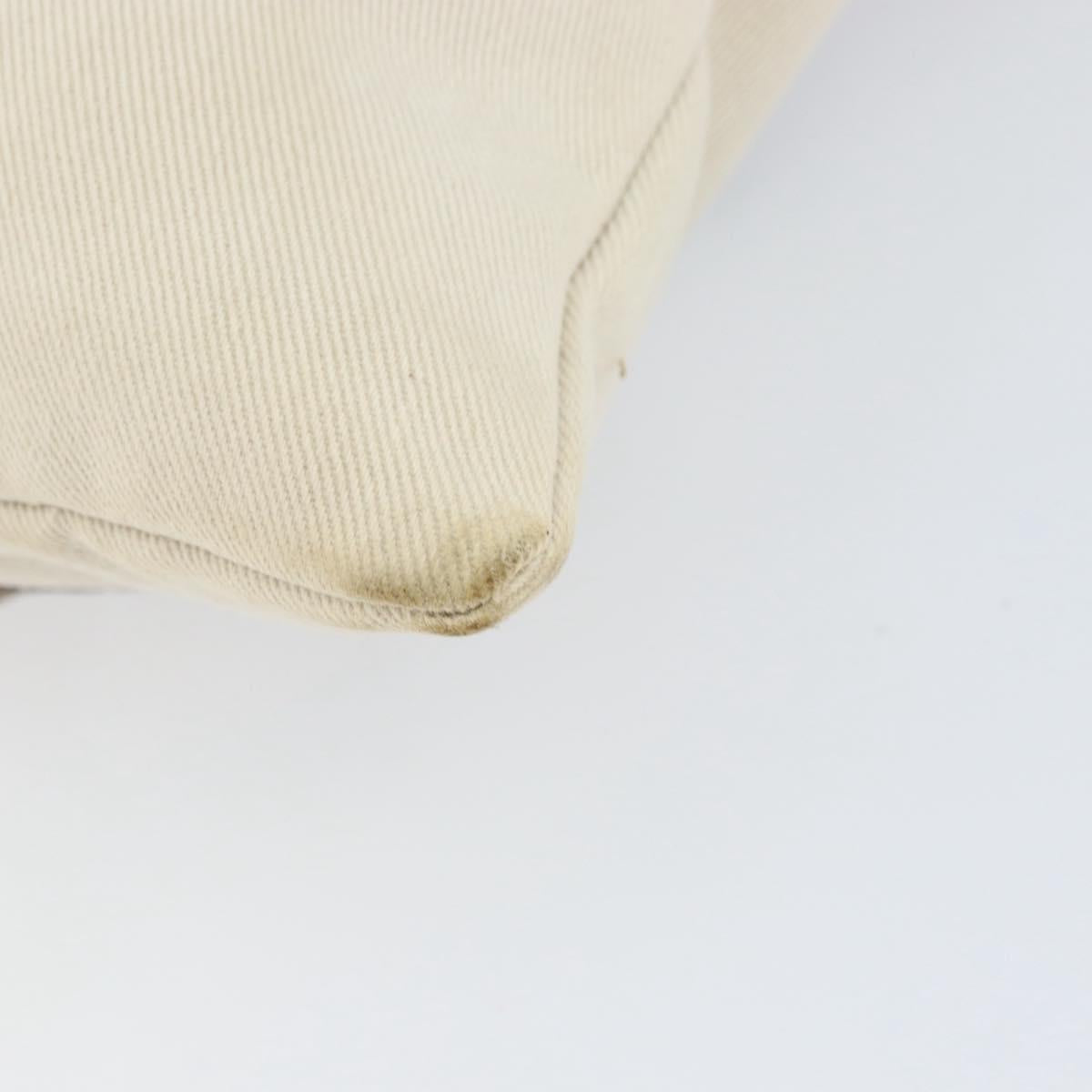 SAINT LAURENT Kahala Tote Bag Canvas Beige Gold 123435 Auth 153197