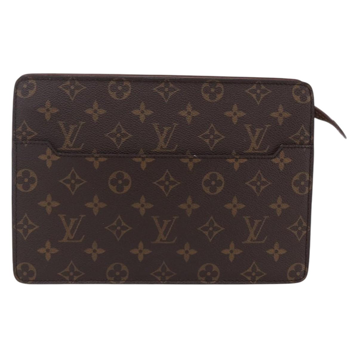 LOUIS VUITTON Monogram Pochette Homme Clutch Bag M51795 LV Auth 153201
