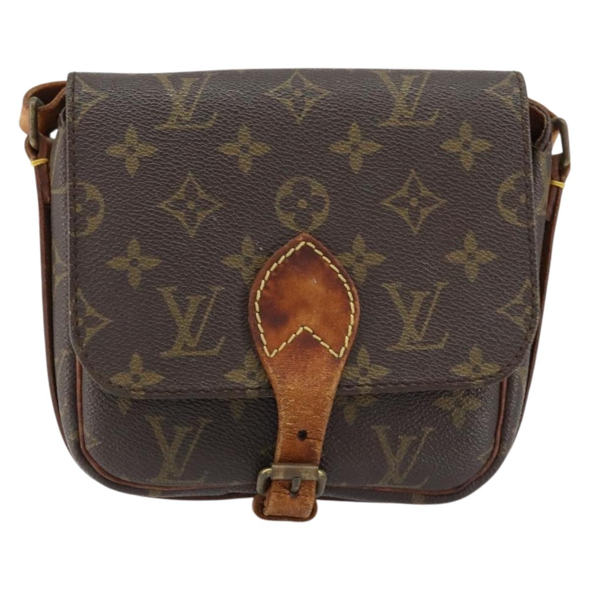 LOUIS VUITTON Monogram Cartouchiere PM Shoulder Bag M51254 LV Auth 153203