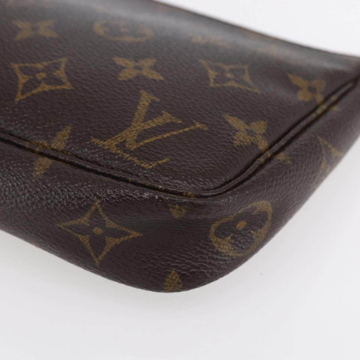 LOUIS VUITTON Monogram Pochette Accessoires Pouch M51980 LV Auth 153207