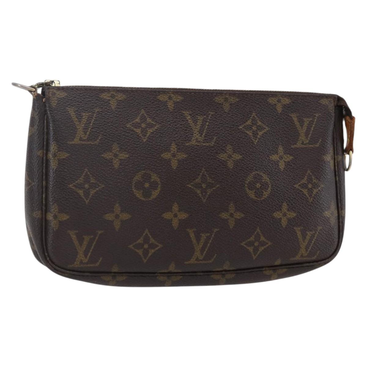 LOUIS VUITTON Monogram Pochette Accessoires Pouch M51980 LV Auth 153207