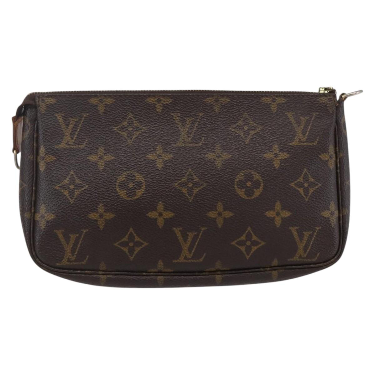 LOUIS VUITTON Monogram Pochette Accessoires Pouch M51980 LV Auth 153207