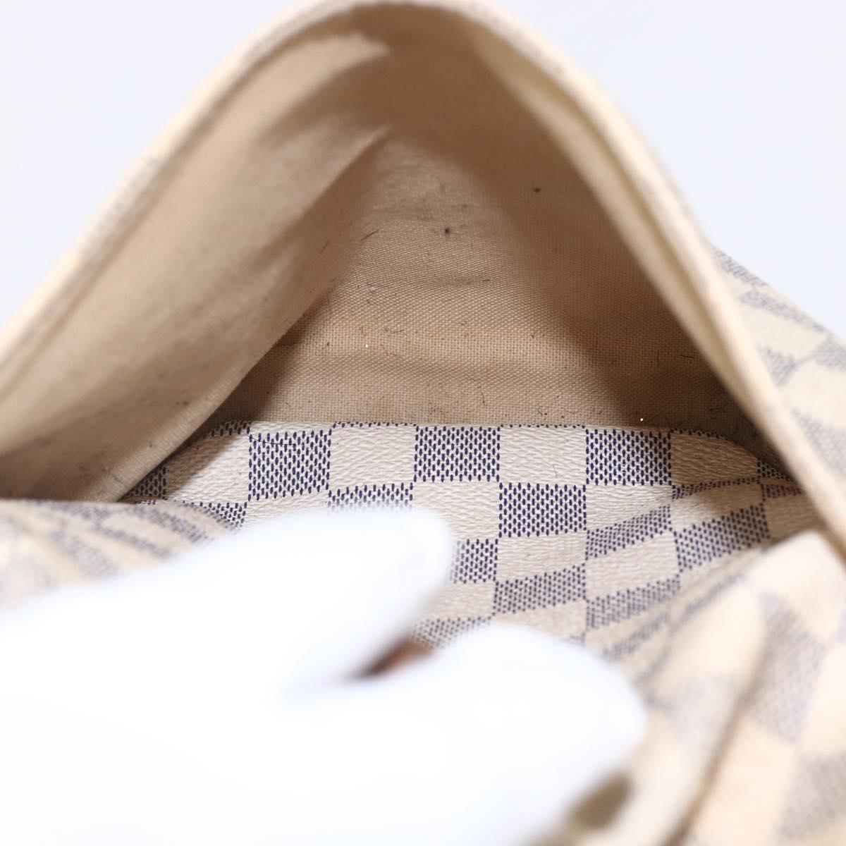 LOUIS VUITTON Damier Azur Totally PM Tote Bag N41280 LV Auth 153212