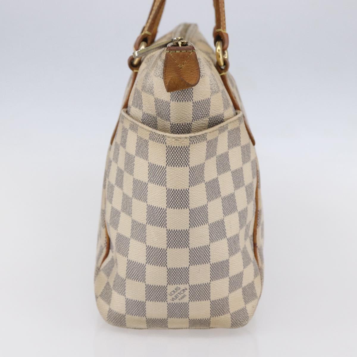 LOUIS VUITTON Damier Azur Totally PM Tote Bag N41280 LV Auth 153212