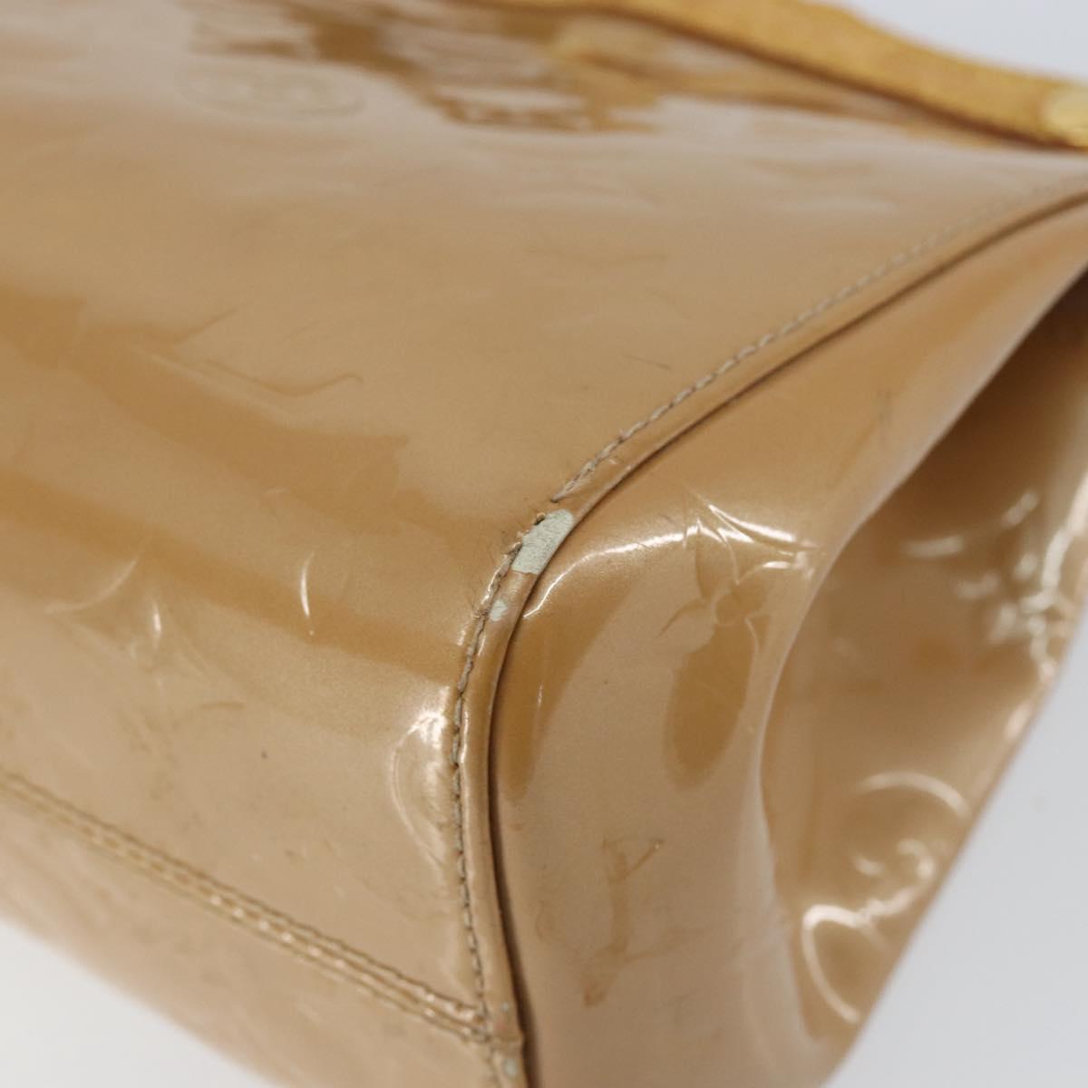 LOUIS VUITTON Monogram Vernis Roxbury Drive Bag 2Way Noisette M91372 Auth 153213